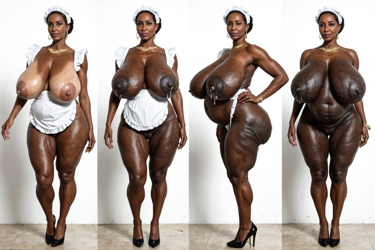 Extreme Gargantuan Tits Bigger Than Her Body, Uhd, Huge Saggy Boobs MILF AI Porn
