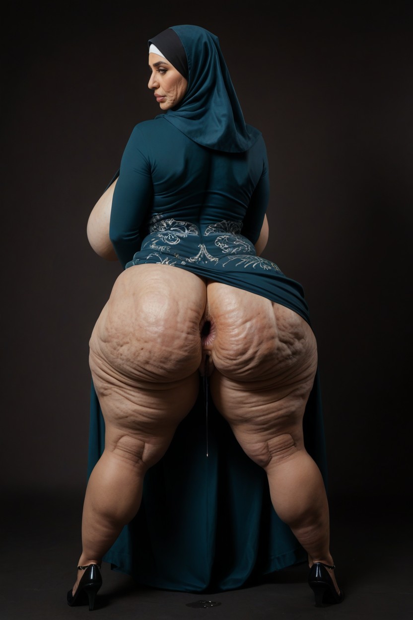 Agachándose, Ropa Ajustada, Cuerpo Completo Porno MILF IA