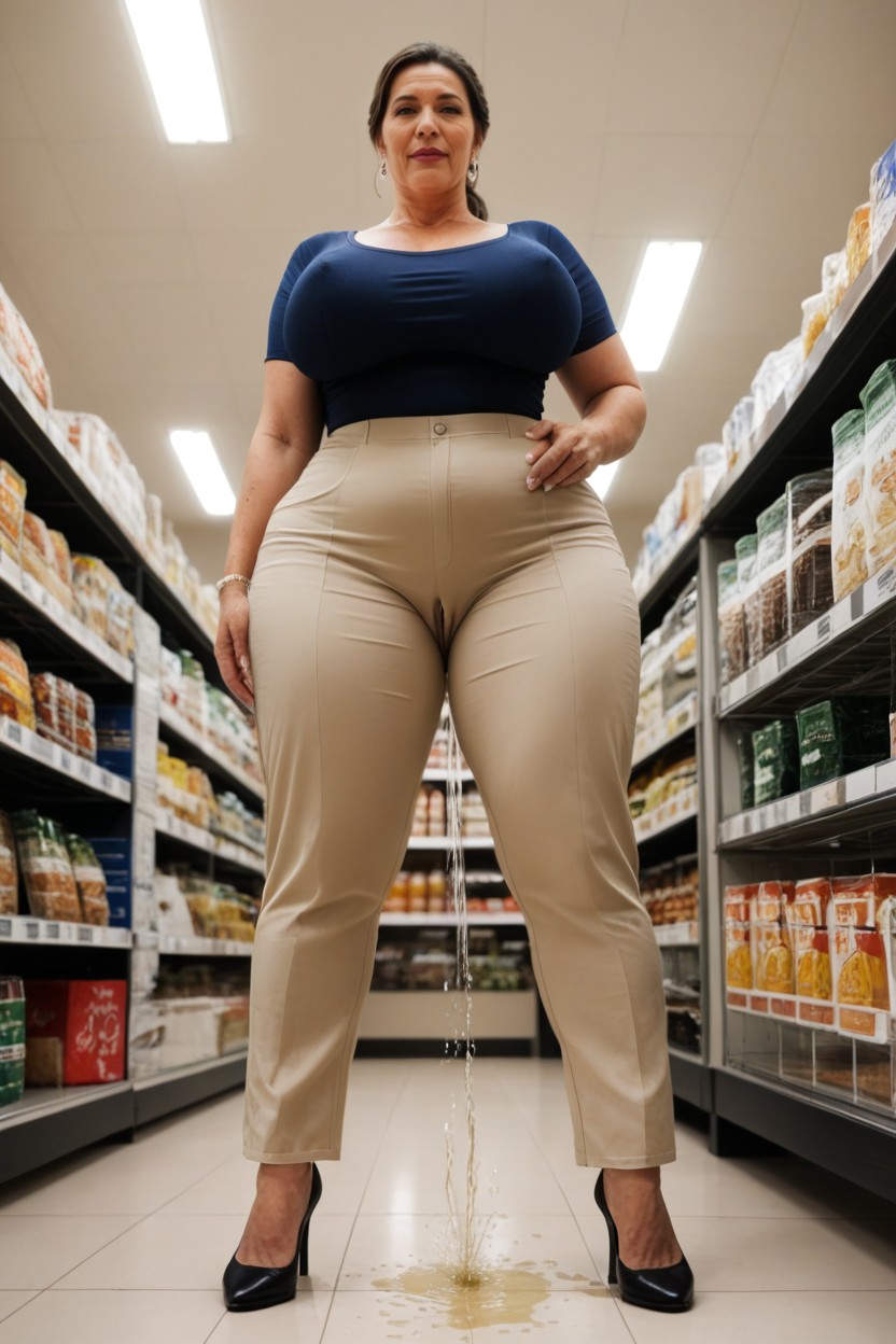 Squirting In Trousers, Fat Body, Huge Body MILF AI Porn