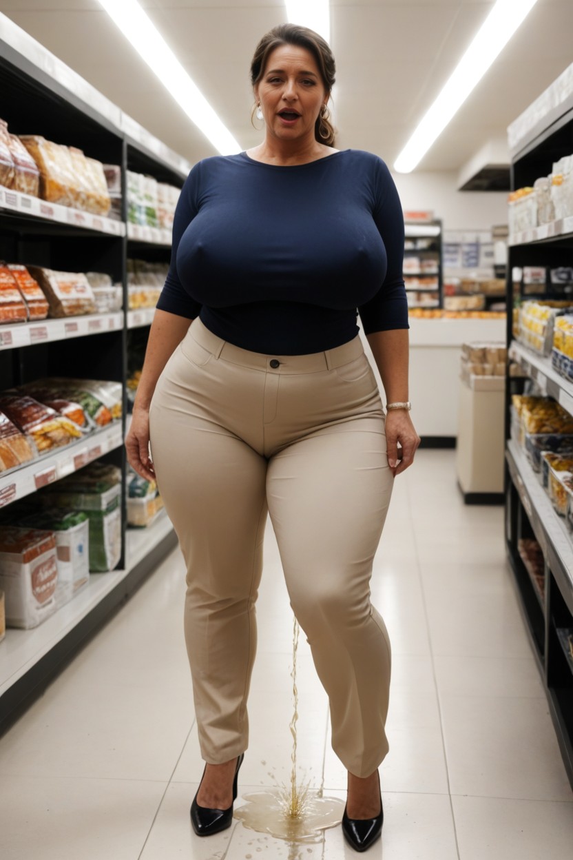 Mature Woman, Exact Same Face As Cloned Picture, Thick MILF AI Porn