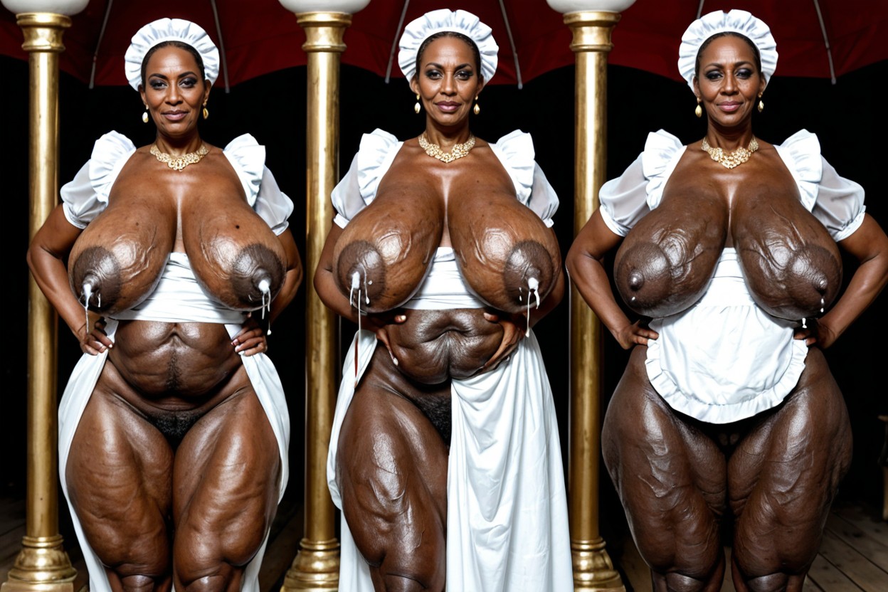 Only Black Skinned African Ebony Cellulite Mature, Black Skinned African Ebony Cellulite Mature, Grandma Woman MILF AI Porn