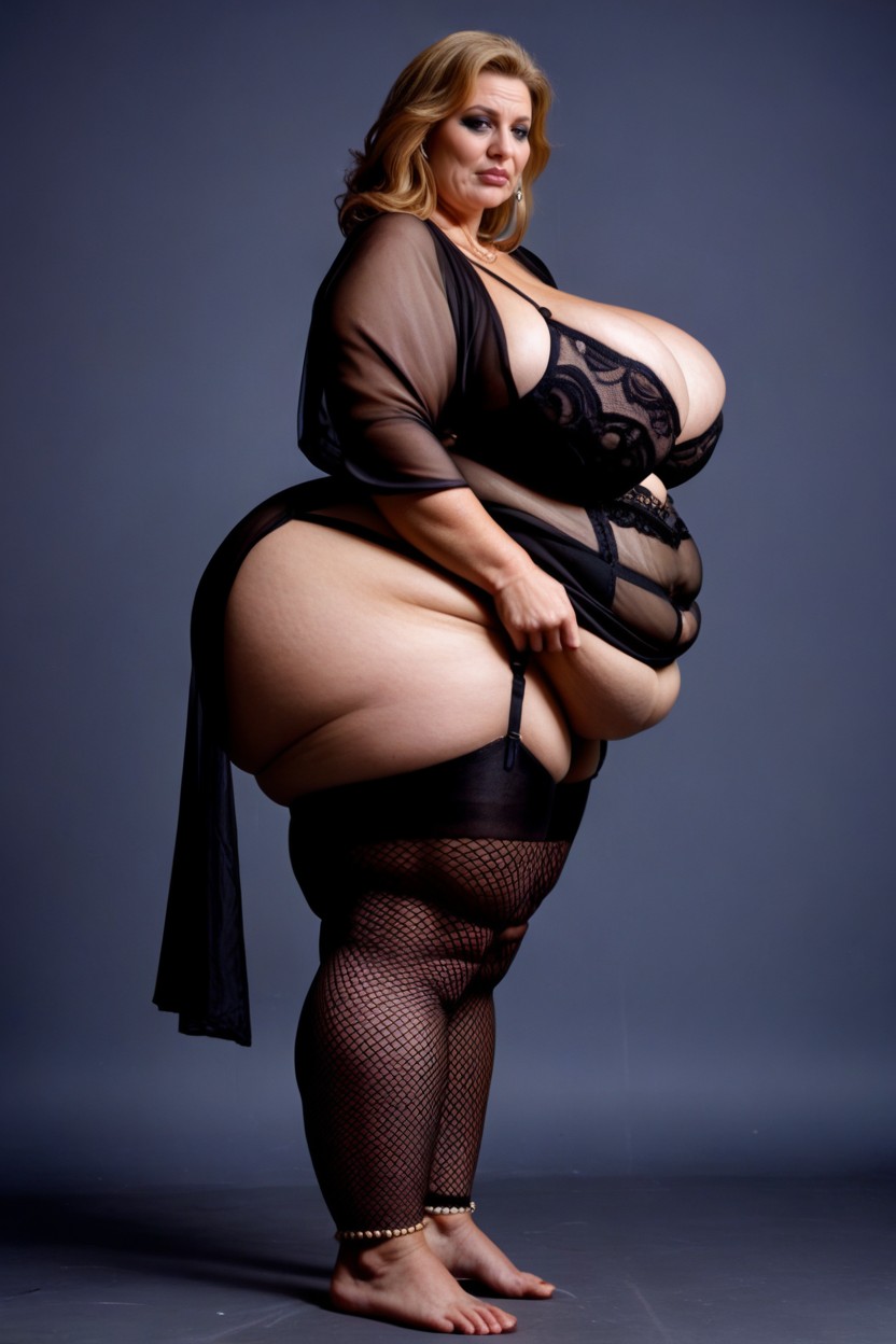 Jewelry, Saggy, Thick Thighs MILF AI Porn