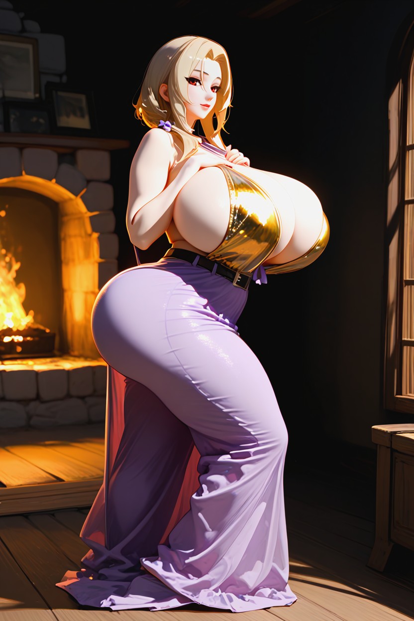 Night, Milf, Voluptuous MILF AI Porn
