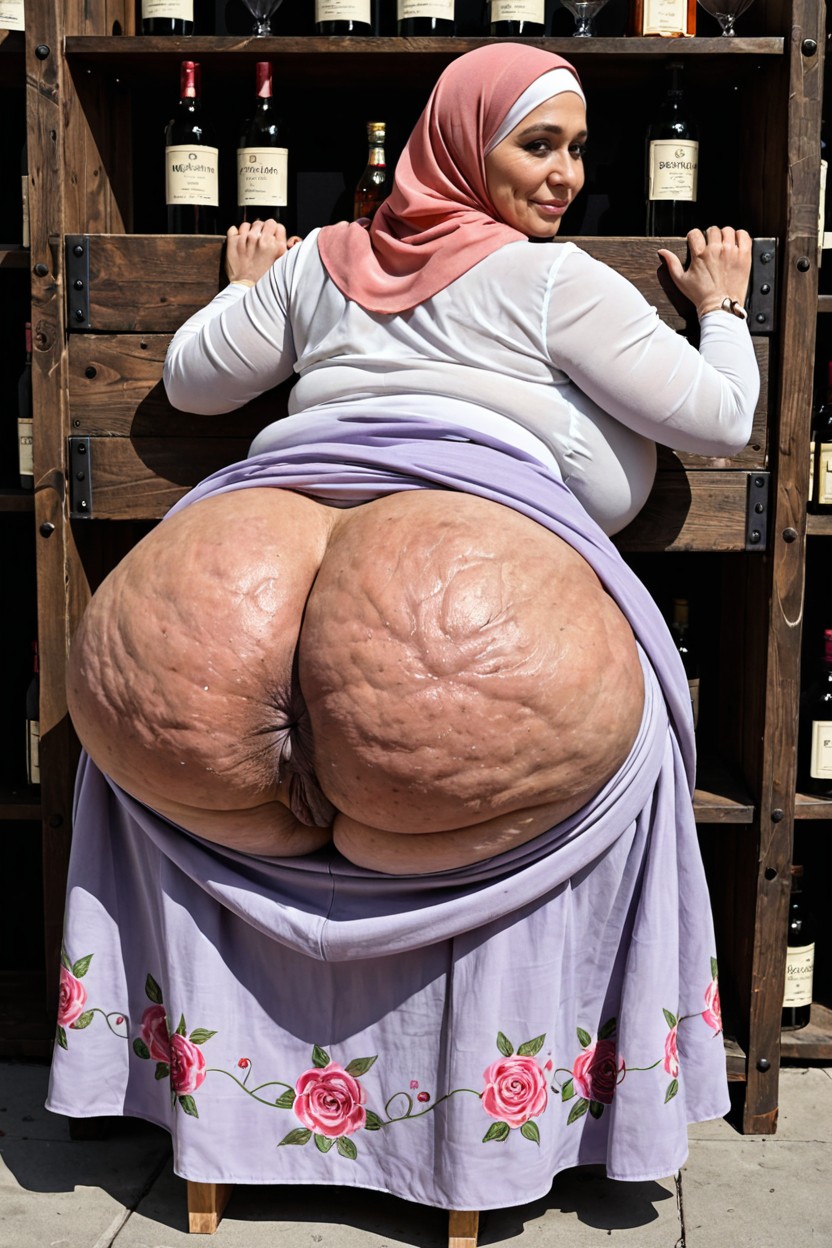 Hyper Obese Ass, Detailed Gape, Super Detailed Butthole MILF AI Porn