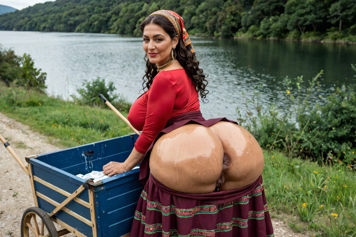 Long Skirt Let Down, Eyeliner, Highest Detail MILF AI Porn