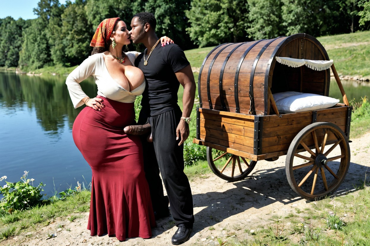 Hyper Massive Hips, Disproportionally Wide Hips, Thick Thighs MILF AI Porn