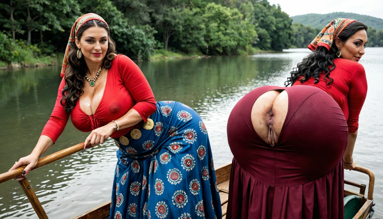 Hyper Ass, Super Round Butt, Extremely Large Ass MILF AI Porn