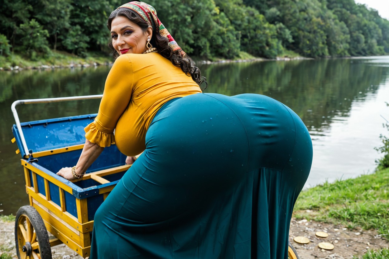 Doggy Style, Long Skirt Let Down, Neat Eyeliner MILF AI Porn