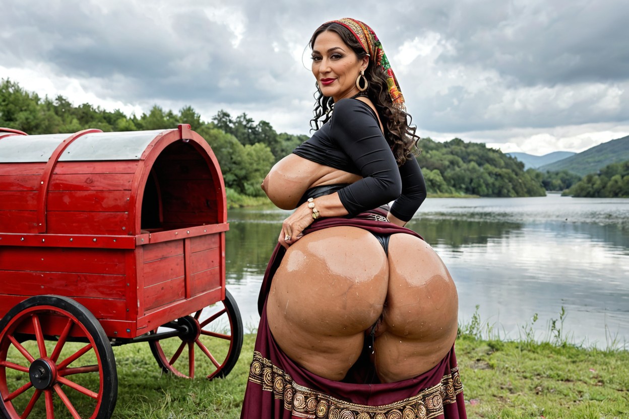 Brazilian, Fat Juicy Asshole, Highest Detail MILF AI Porn