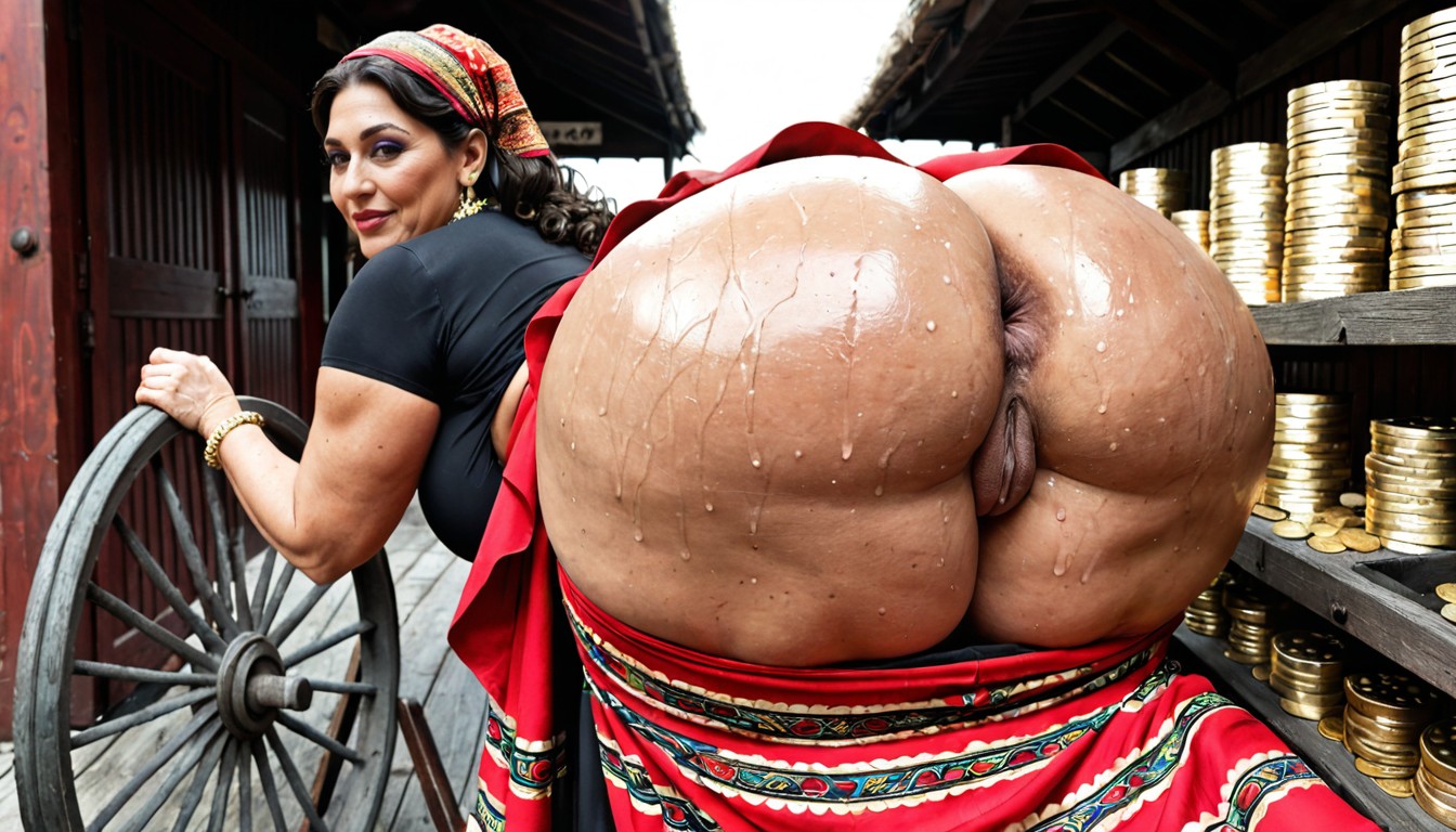 Extremadamente Pesado En La Parte Inferior, Over Fifty, Hyper Ass Porno MILF IA