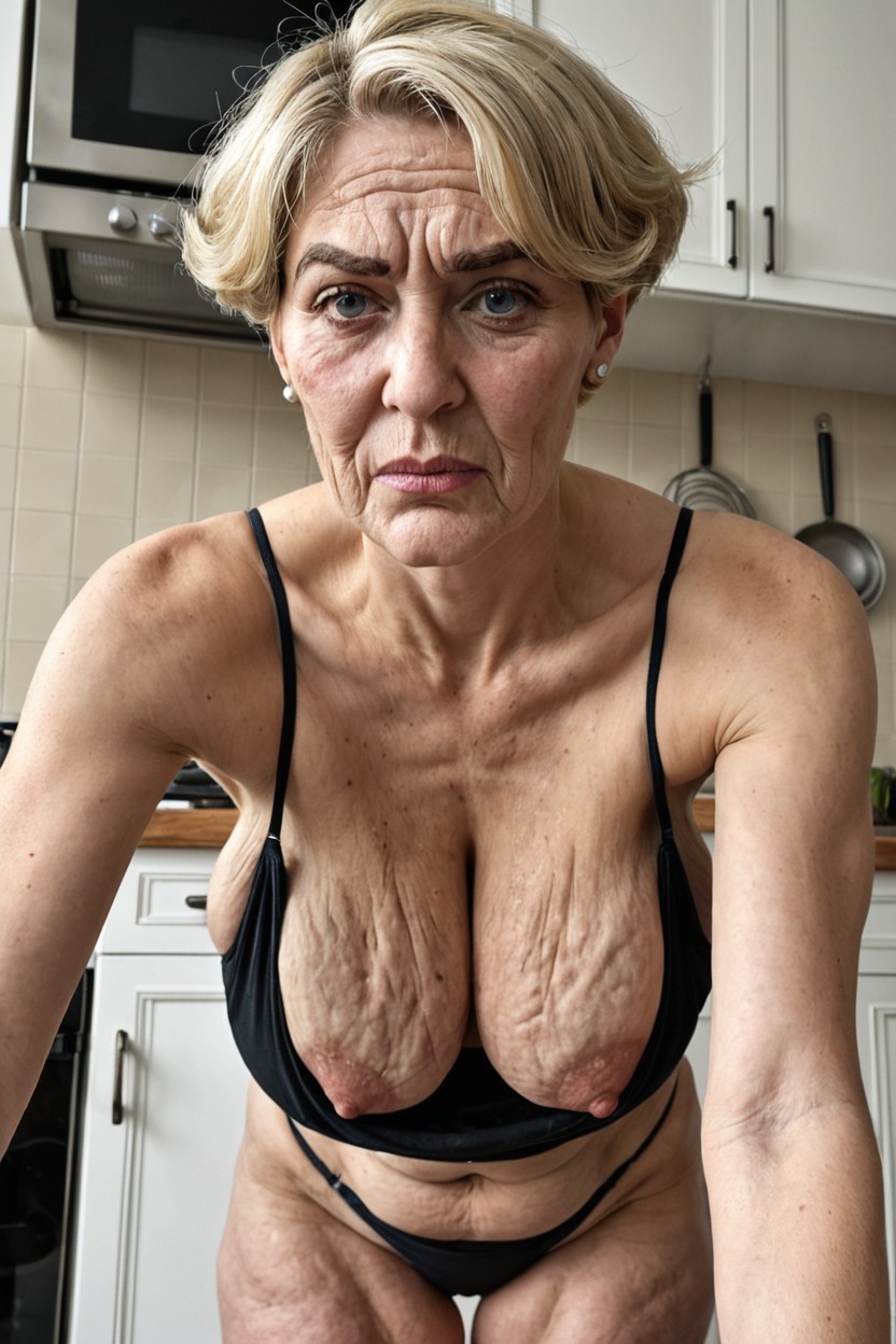 Wealthy, A Low Hairline, Worried MILF AI Porn