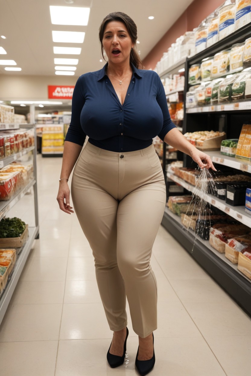 Front View, Ultra Detailed, Cinematic MILF AI Porn