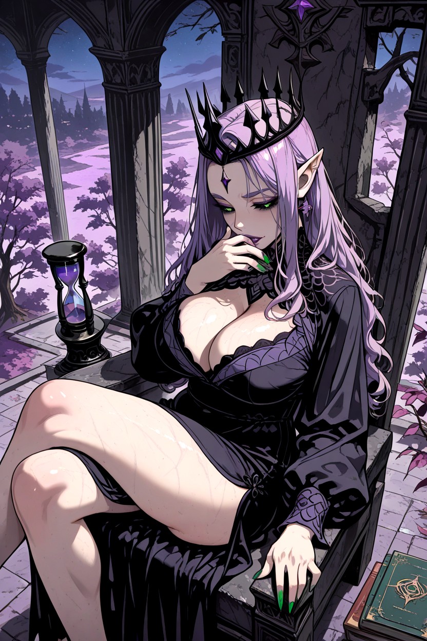 Celestial Goddess Gown, Ancient Books, Night MILF AI Porn