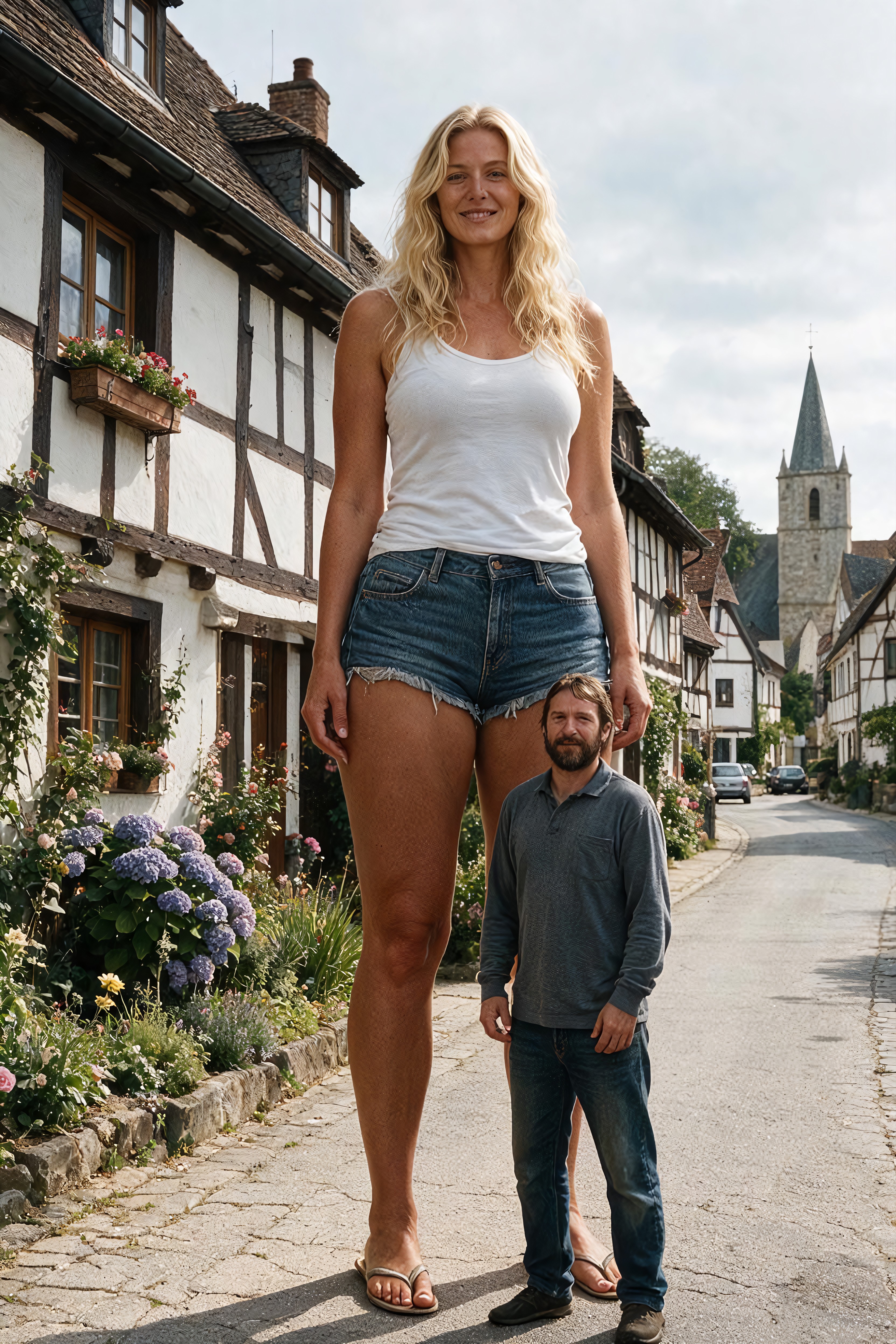 Standing, Large Ass, Giantess MILF AI Porn