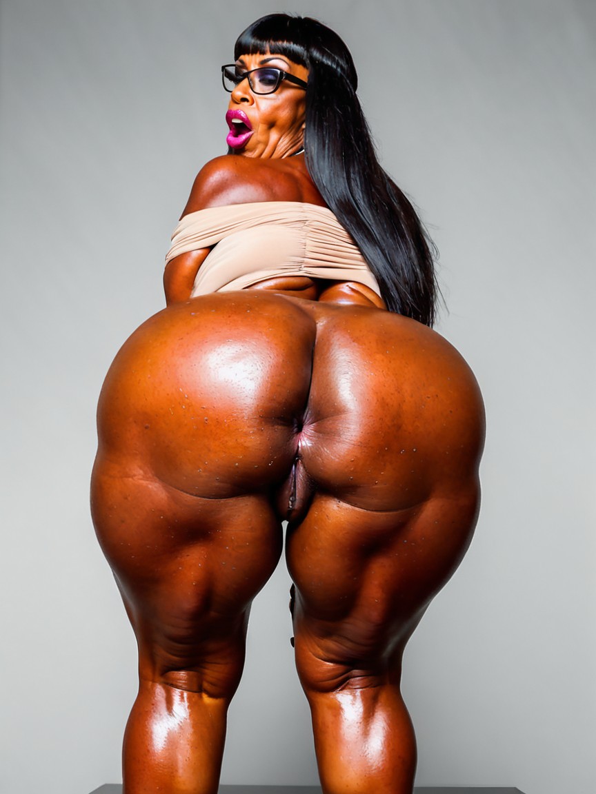 Anus, Heavy Eyeshadow, Pelo Negro Porno MILF IA