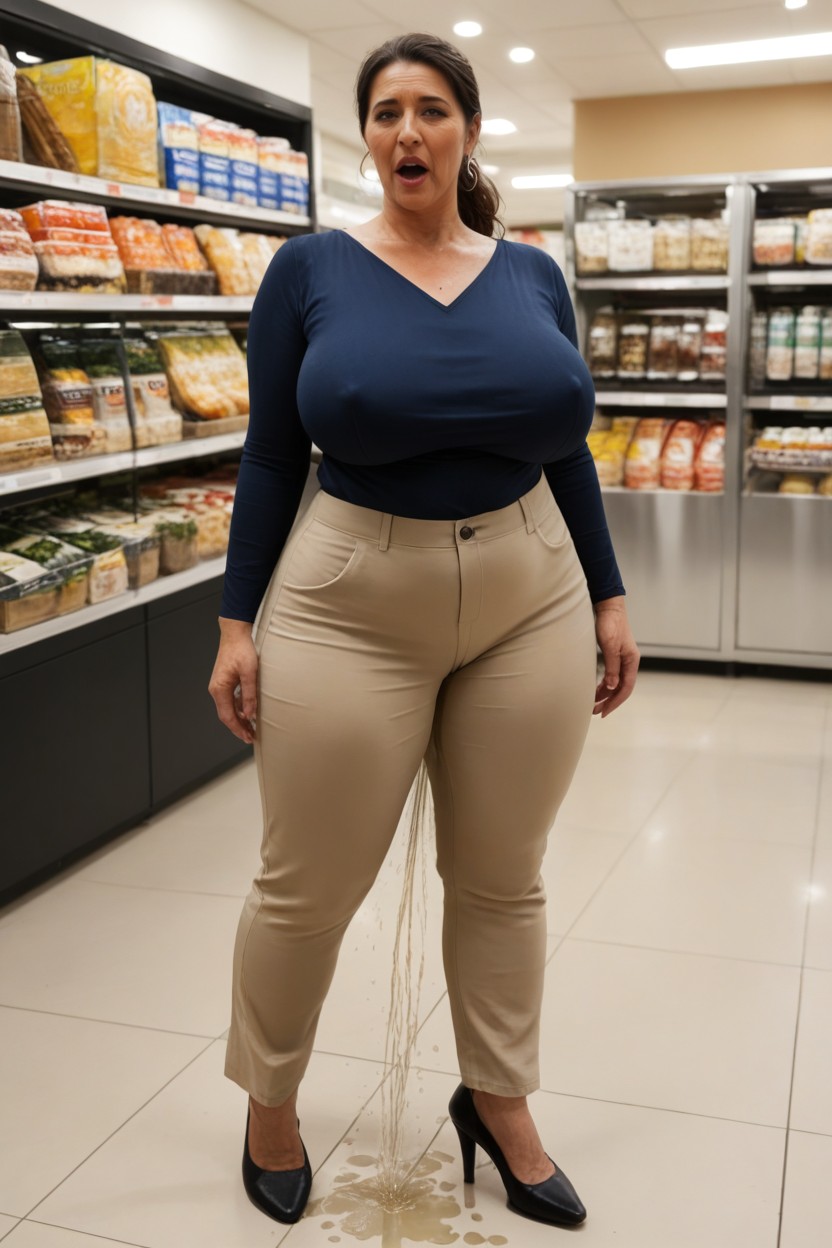 Tall Body, Squirt, Massive Breast Under Shirt Porno MILF IA