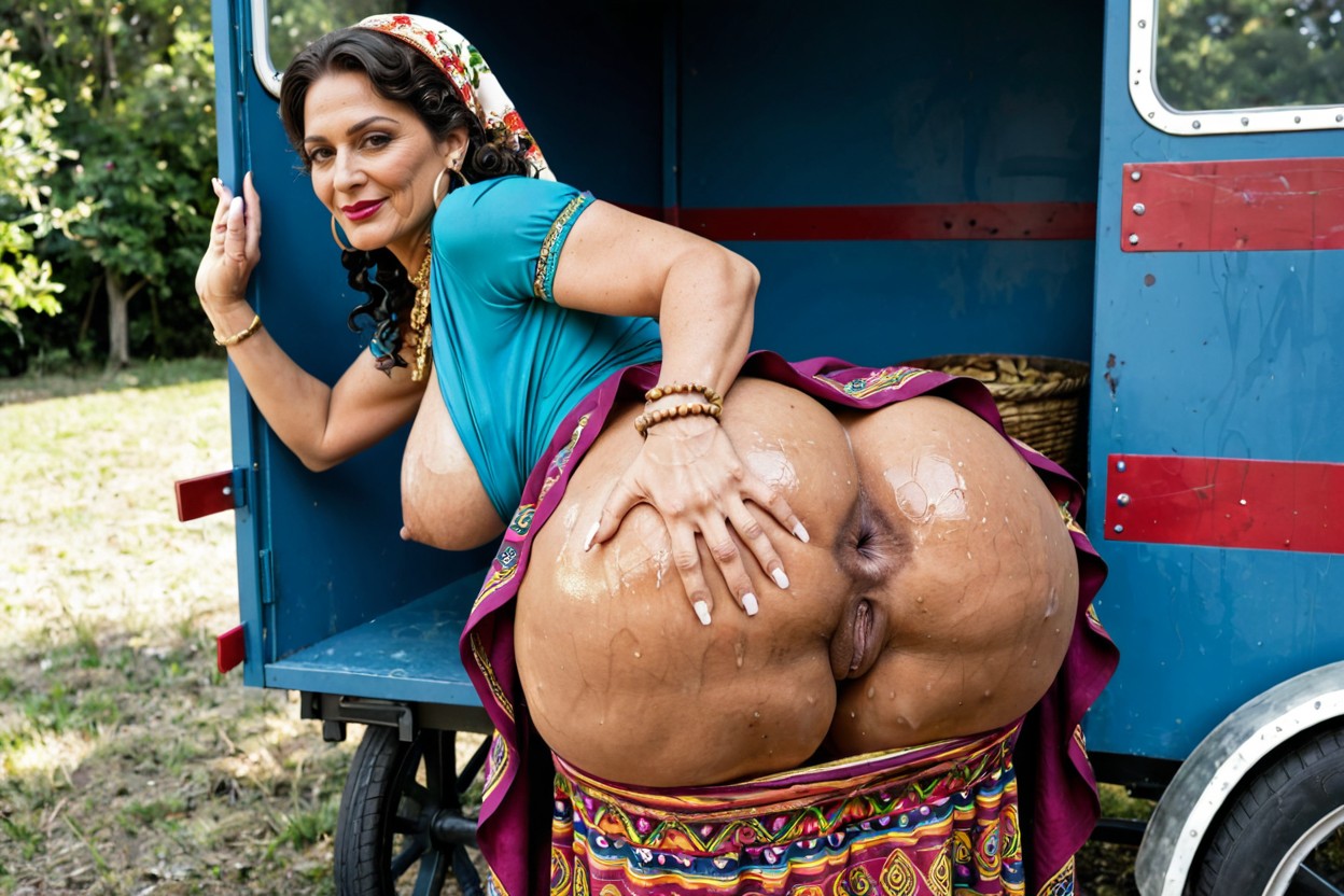 Thick Eyebrows, Perfect Asshole, Hyper Massive Thick Wide Ass MILF AI Porn