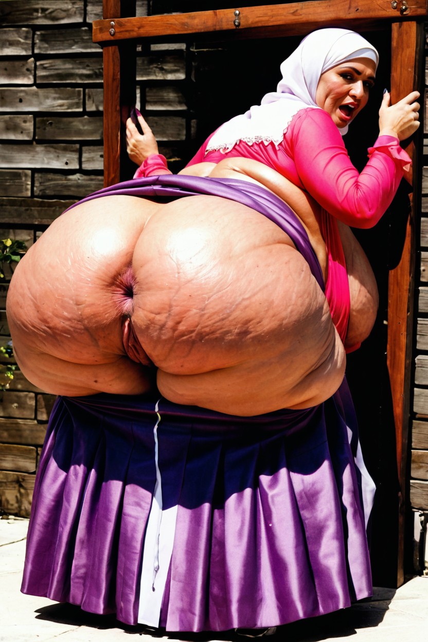 Morbidly Obese, Hyper Saggy Tits, Full Body MILF AI Porn