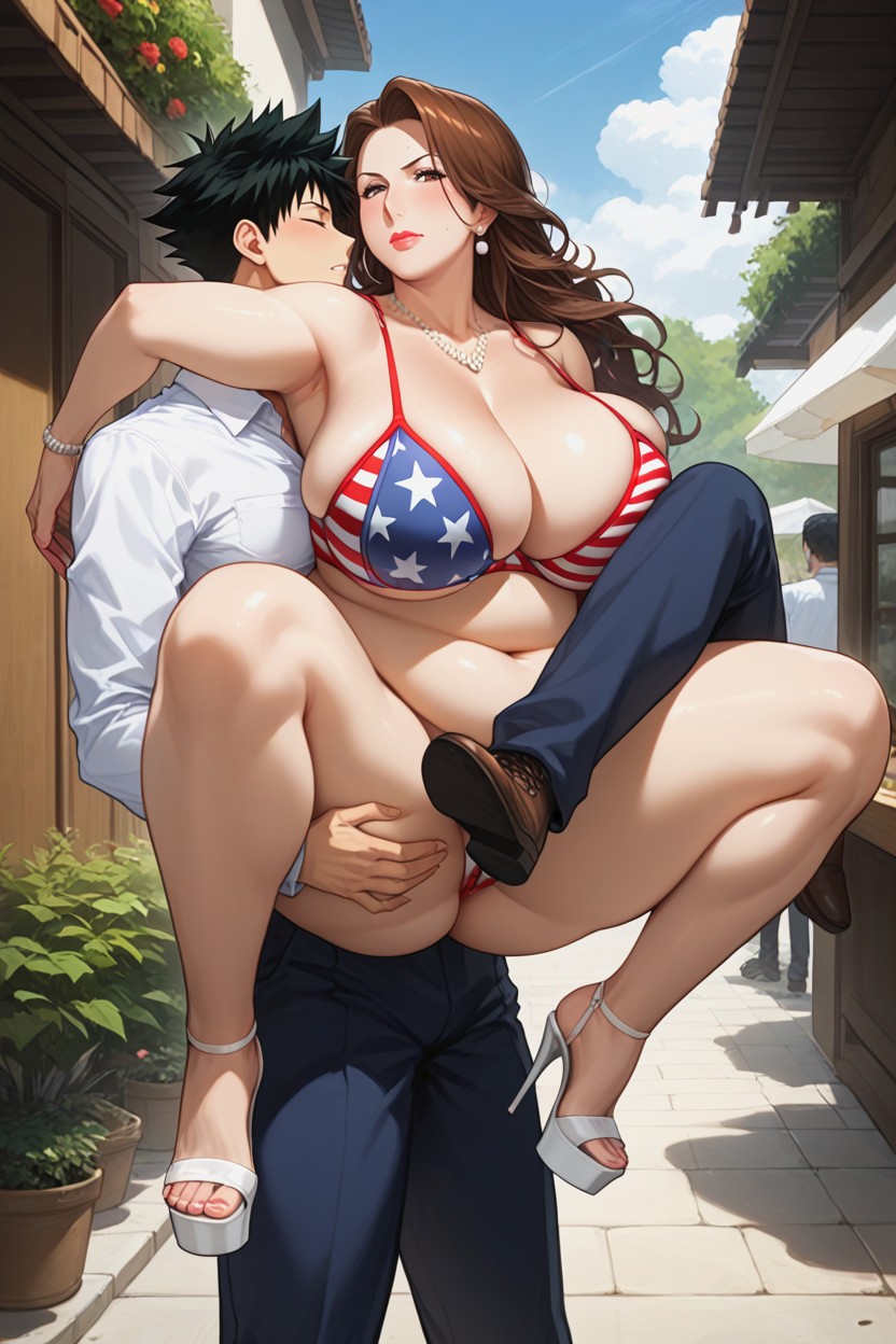 Angry, Taboo, Large Ass MILF AI Porn