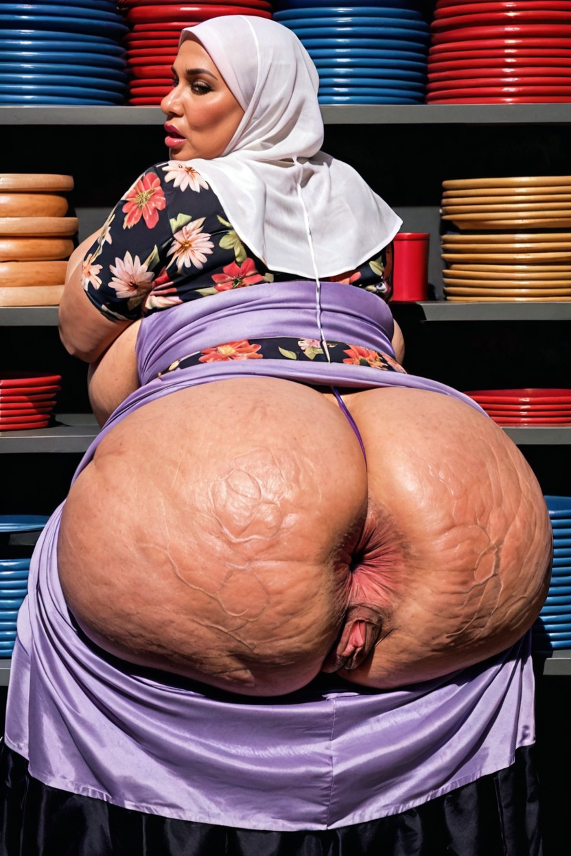 Strong Facial Features, Super Detailed Butthole, Moaning MILF AI Porn