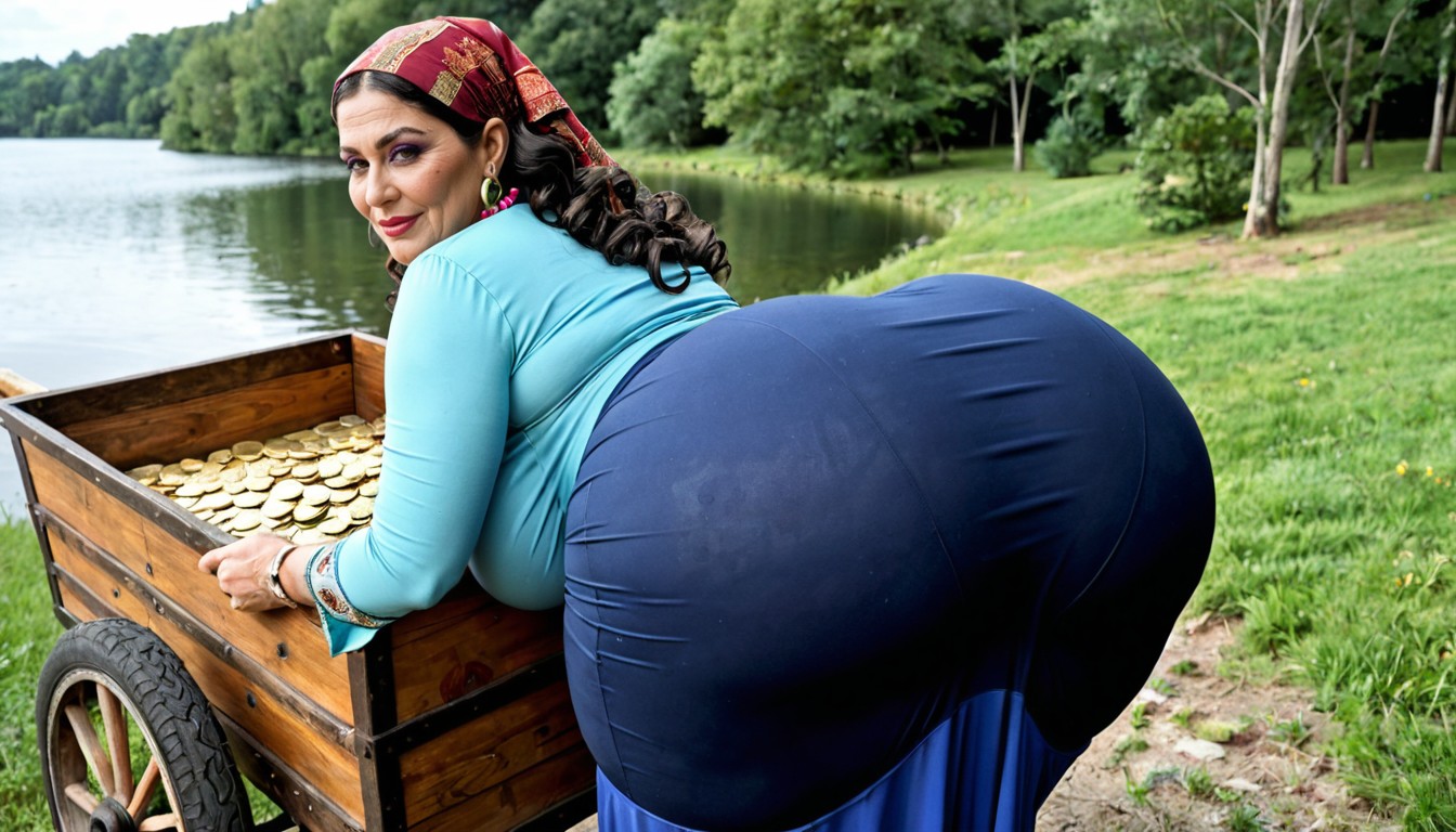 Hyper Butt, Perfect Asshole, Long Skirt Let Down MILF AI Porn