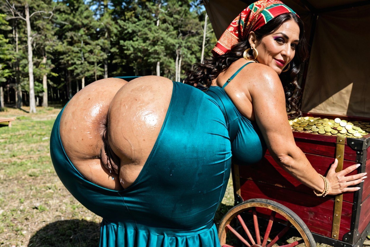 Tarot Cards, Form Fitting Clothes, Wet Clothes Fit The Body MILF AI Porn