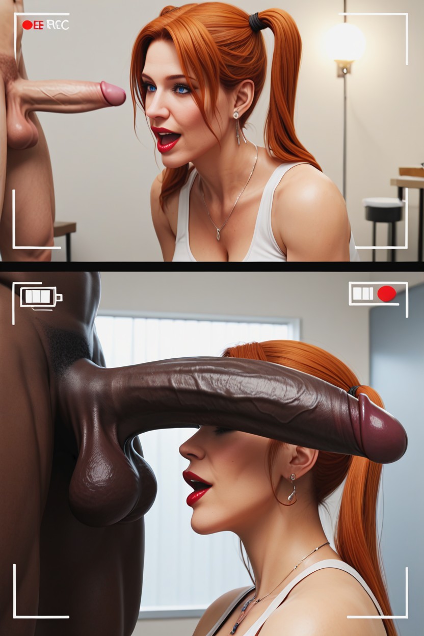 Surprised, Massaging Balls, Massaging Balls MILF AI Porn