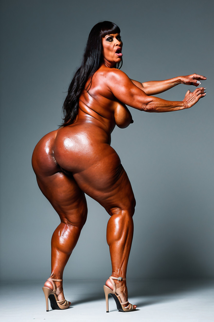 Female Pubic Hair, Hyper Obese Ussbbw, Deep Ass Crack MILF AI Porn
