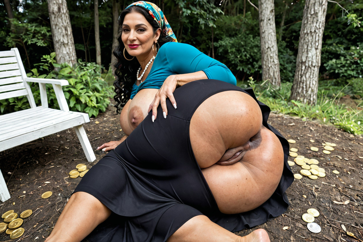 Hyper Hips, Thick Thighs, Fat Juicy Asshole MILF AI Porn