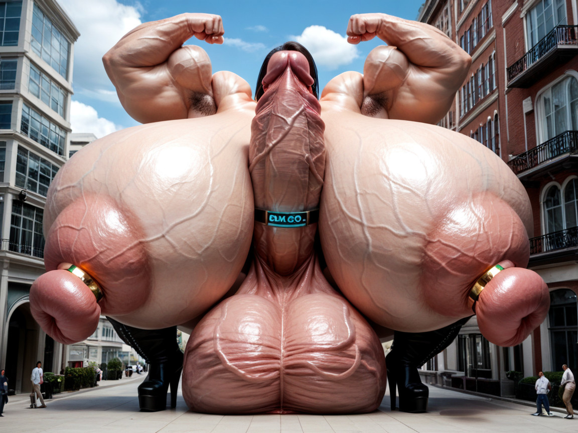 Hyper Gigantic Veiny Penis, 1 Person, Hyper Gigantic Testicles MILF AI Porn