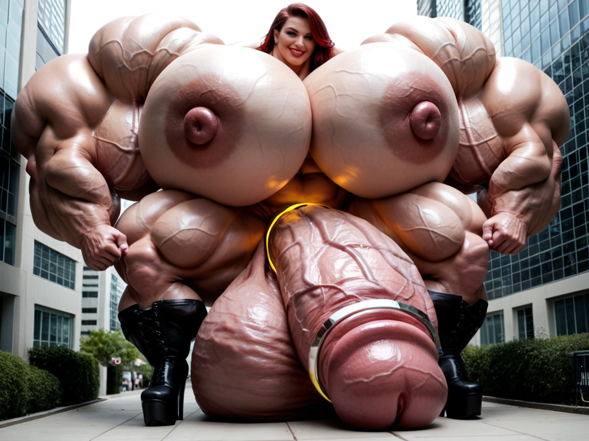 Hyper Gigantic Veiny Penis, Impossibly Gigantic Girthy Penis, Hyper Thick Penis MILF AI Porn