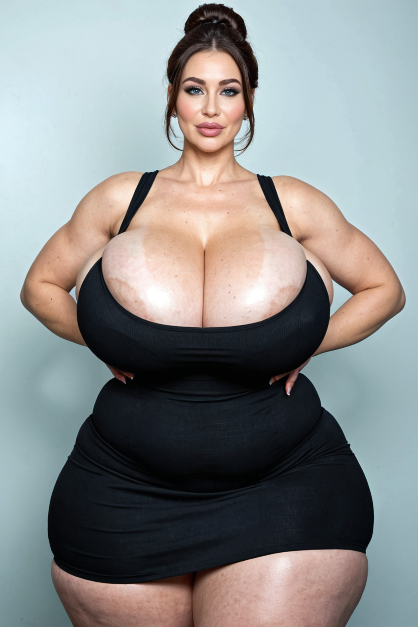 Hair Bun, Ultra Detailed, Goth Makeup MILF AI Porn