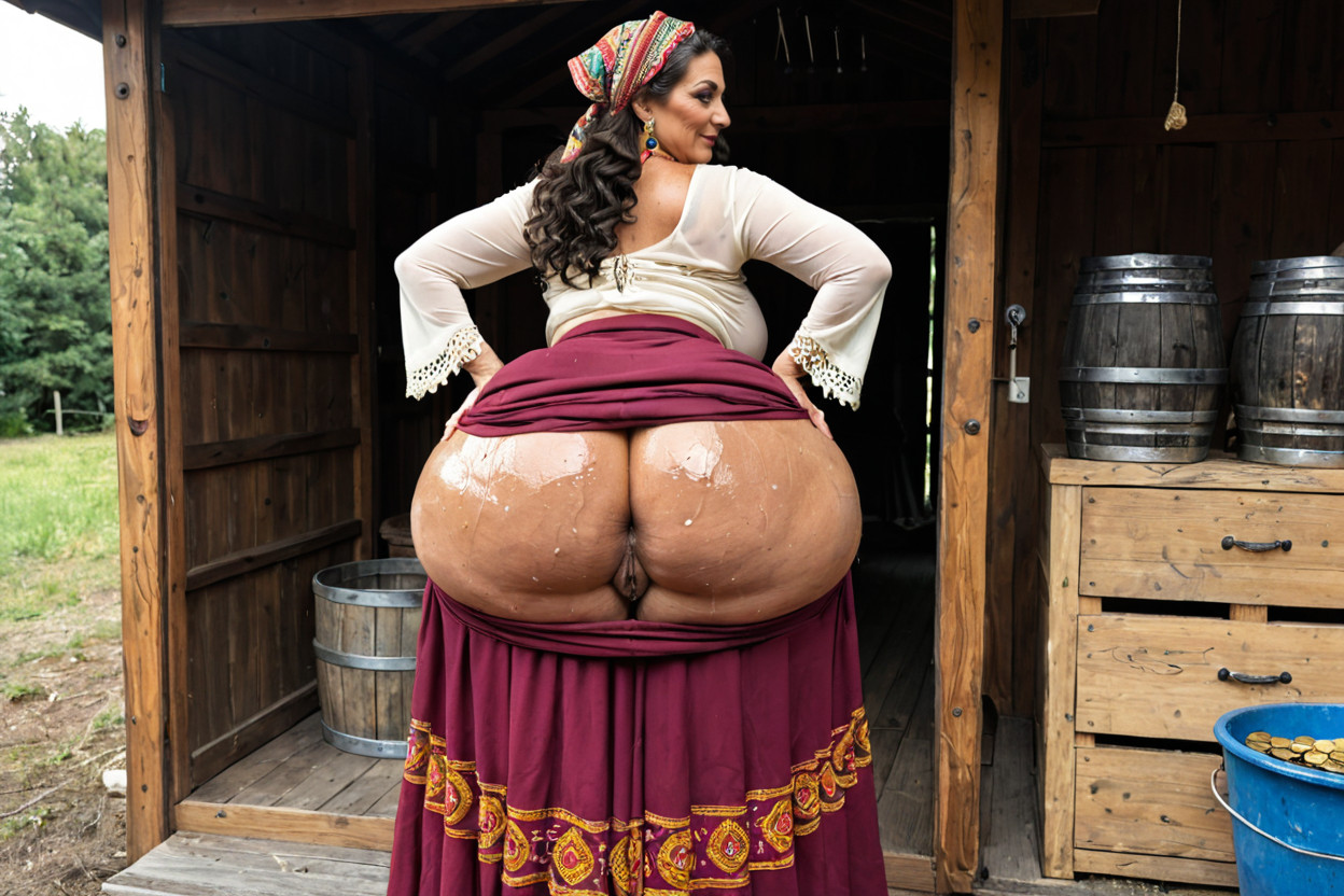 Traditional Gypsy Headscarf With Coins, Milf, Bbl Porno MILF IA