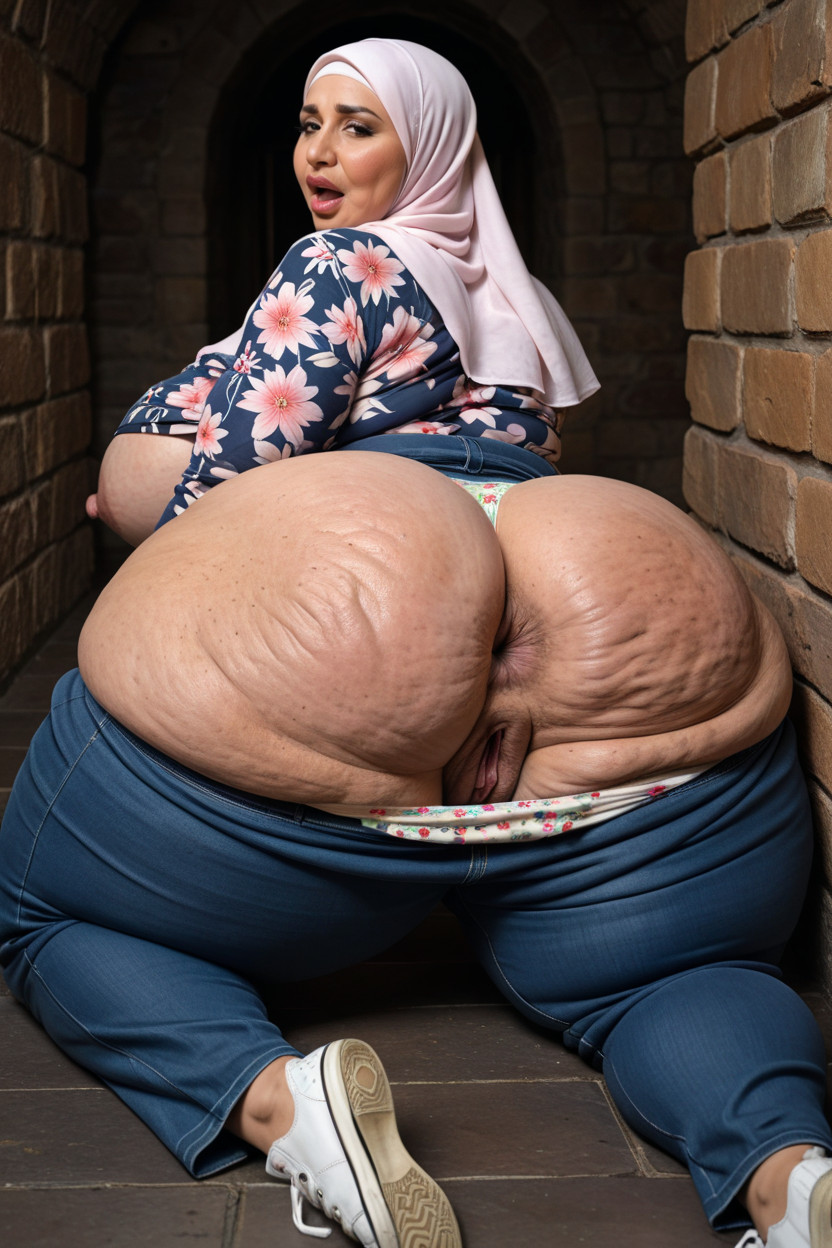Perfect Huge Donkeyass, Full Body, Extremely Wet Body MILF AI Porn