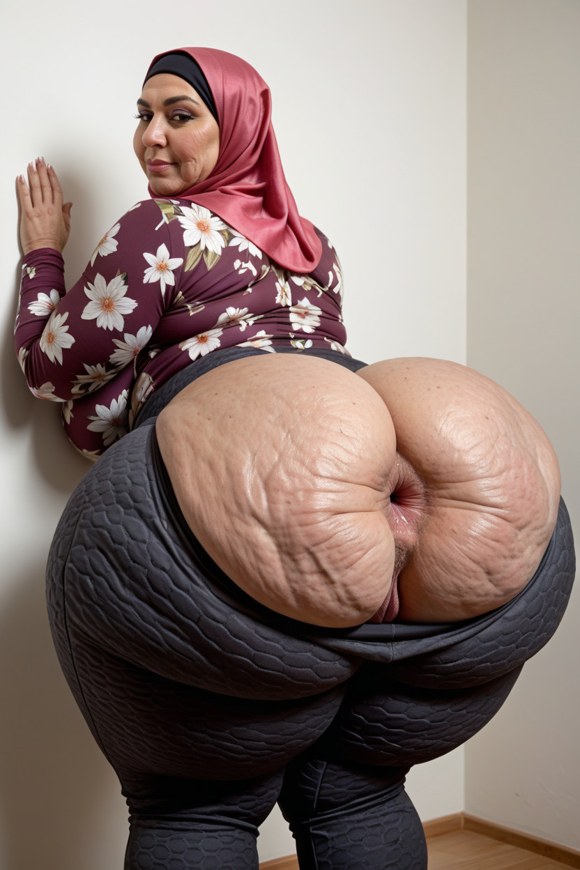 Fat Face, Hyper Obese Donkey Ass, Ass Bigger Than Torso Porno IA MILF