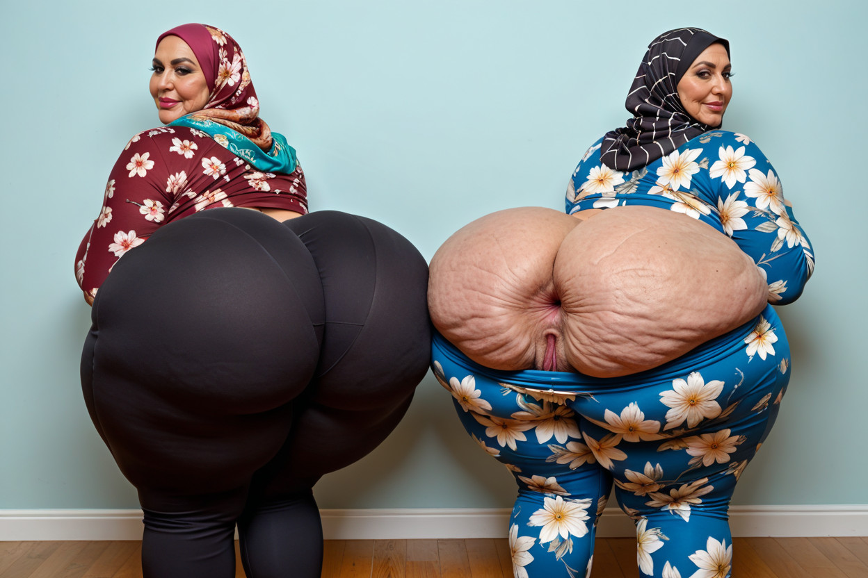 Hyper Colossal Ass, Printed Tight Long Sleeve Top, Bored Porno MILF IA